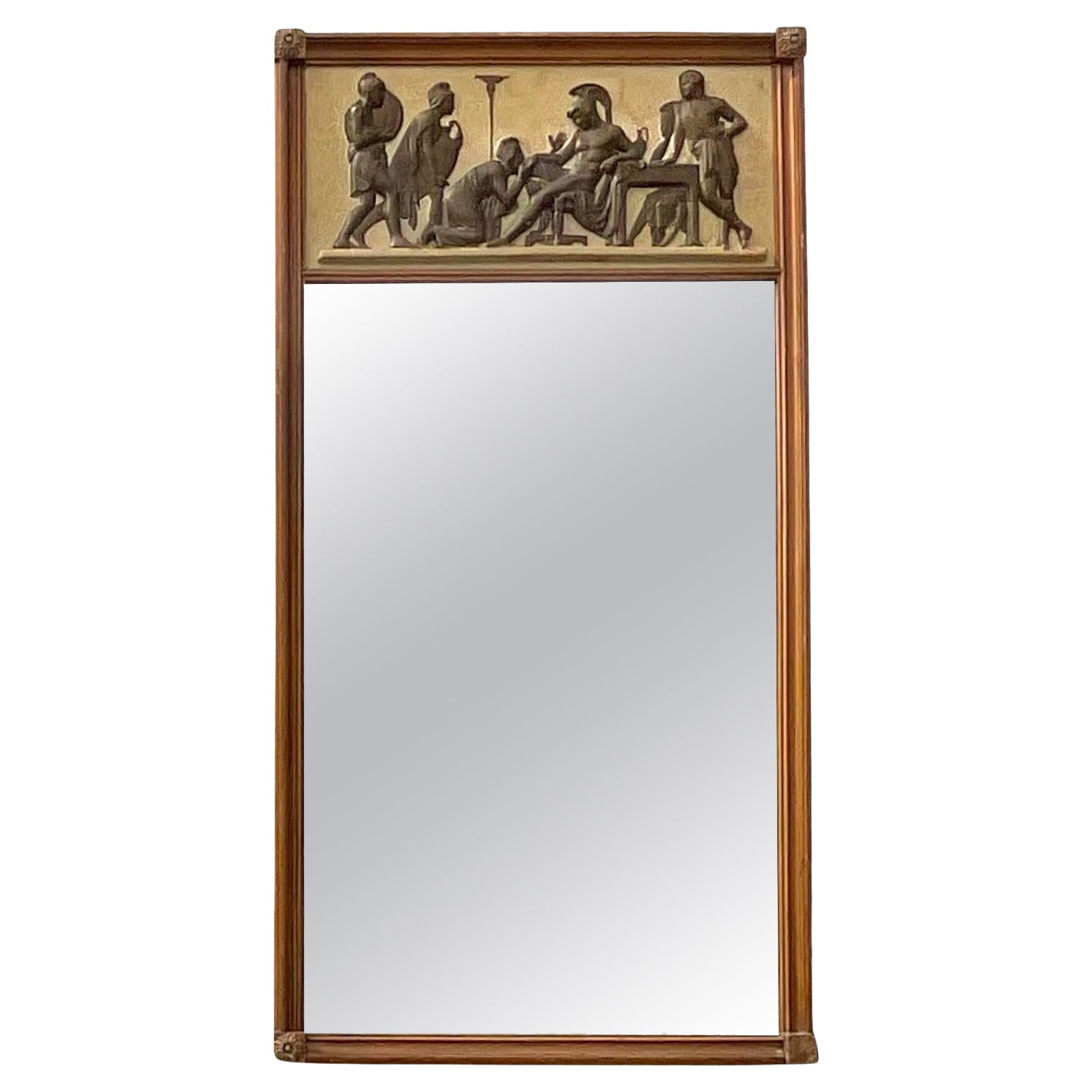 Miroir vintage Grand Tour en relief en vente