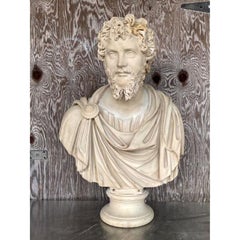 Vintage Grand Tour Resin Bust of Septimus Severus