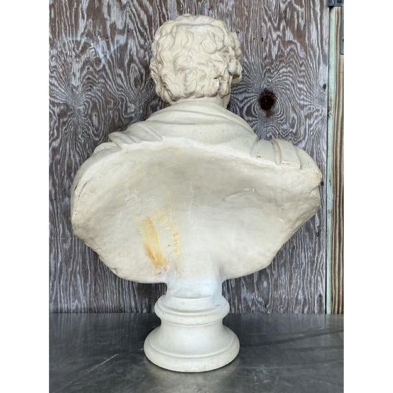Italiano Busto in resina di Septimus Severus d'epoca Grand Tour in vendita