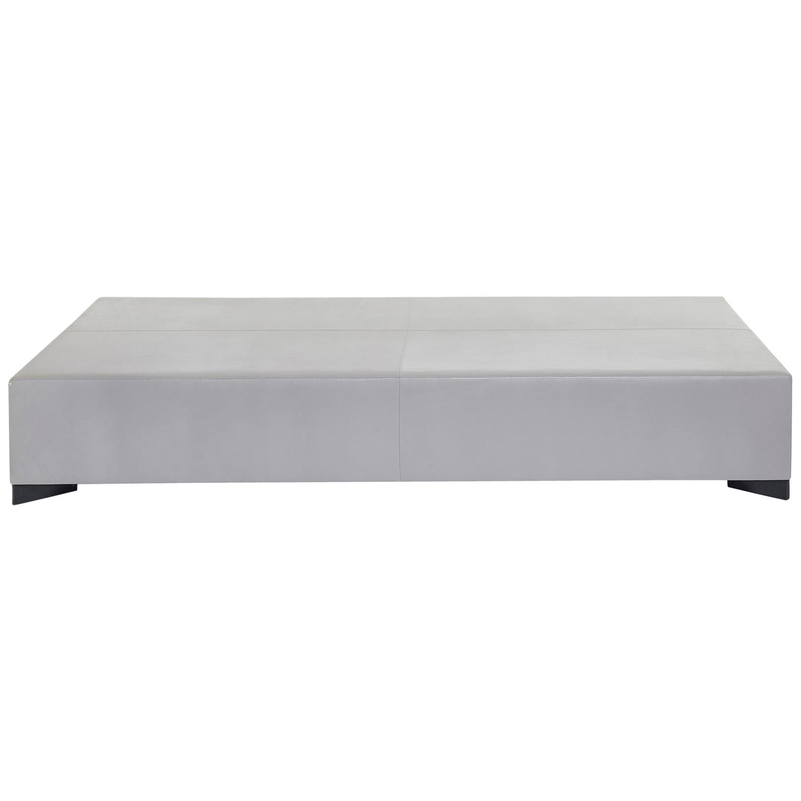 Christian Liaigre Leather Platform Coffee Table