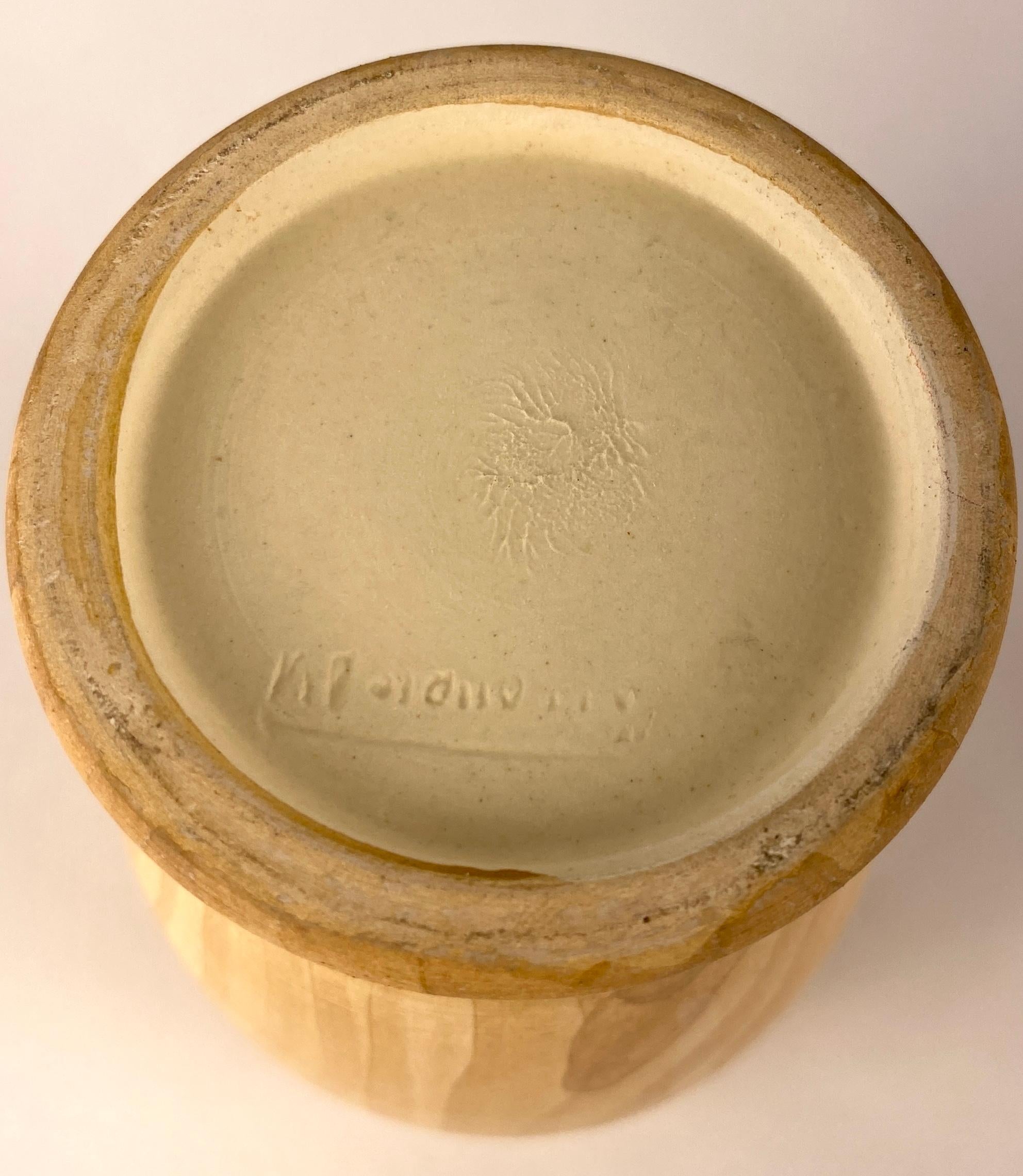 Ceramic Vintage Grandjean Jourdan Style Faux Bois Ceramique Beverage Set For Sale