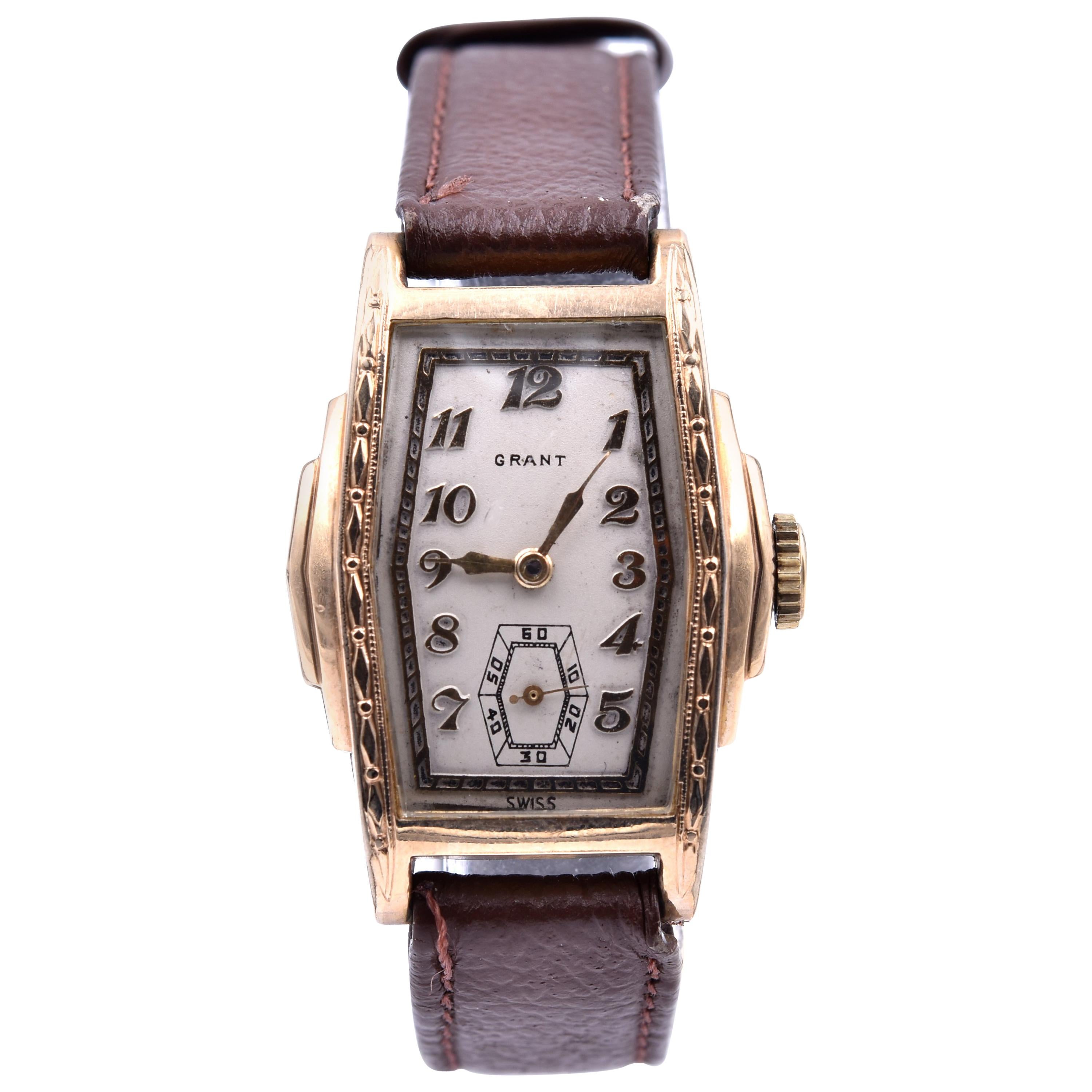 Vintage Grant Gold-Tone Stainless Steel Watch