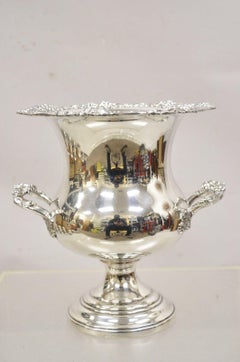 Vintage Grapevine Pattern Silver Plated Trophy Cup Champagne Chiller Ice Bucket