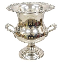 Vintage Grapevine Pattern Silver Plated Trophy Cup Champagne Chiller Ice Bucket