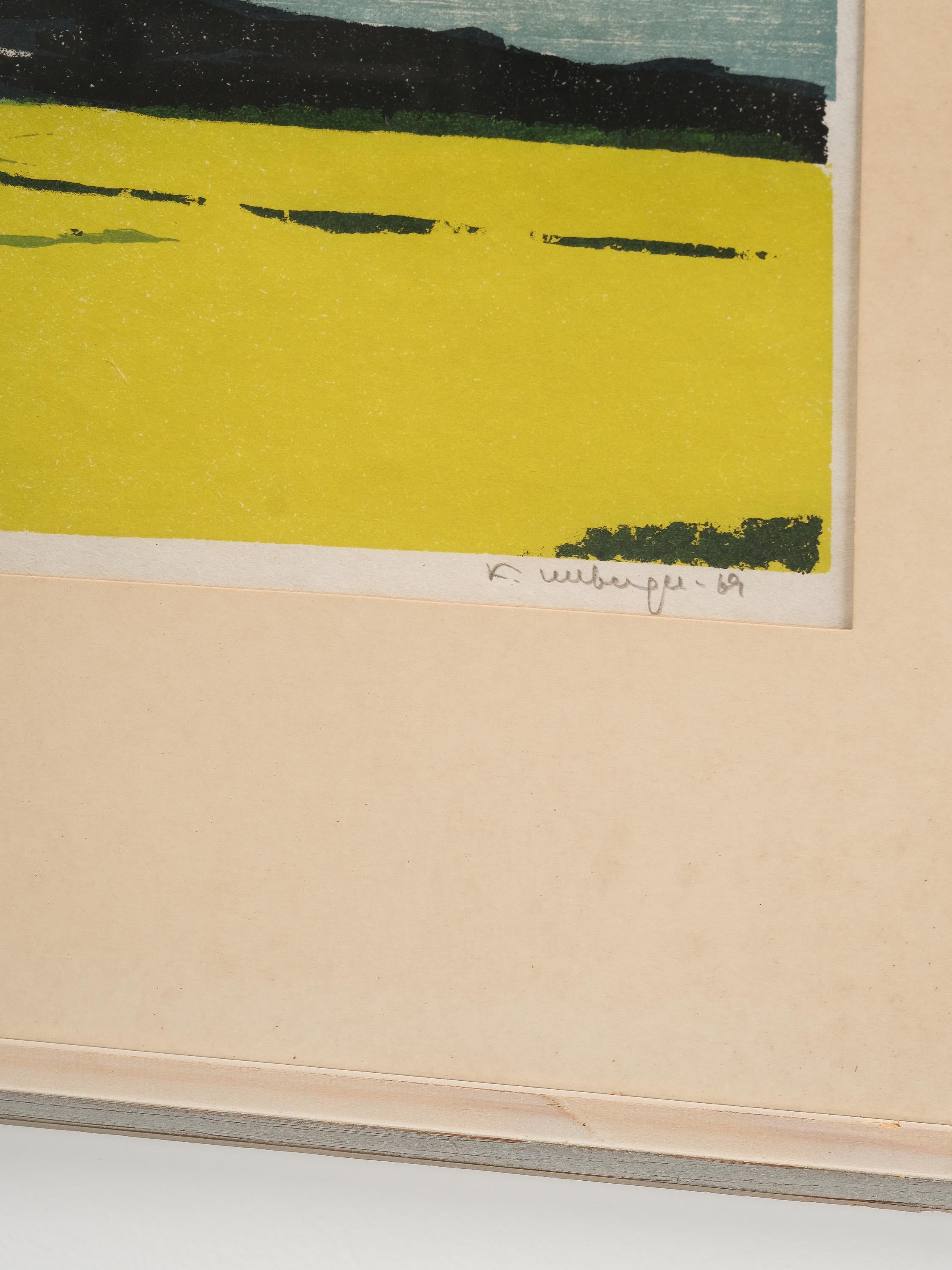 Scandinavo moderno Grafica d'epoca di Kurt Ullberger, Svezia, 1969 in vendita
