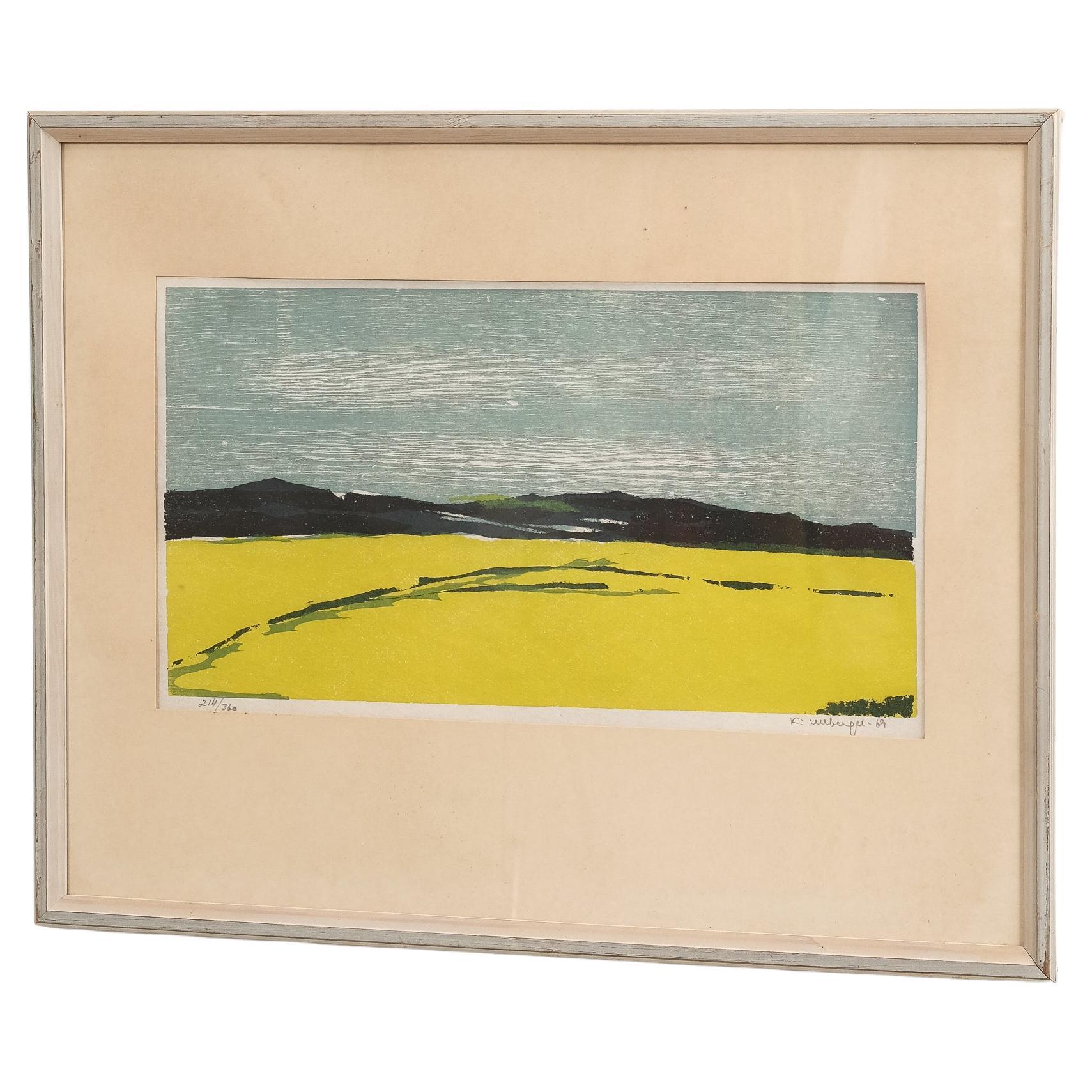 Grafica d'epoca di Kurt Ullberger, Svezia, 1969 in vendita