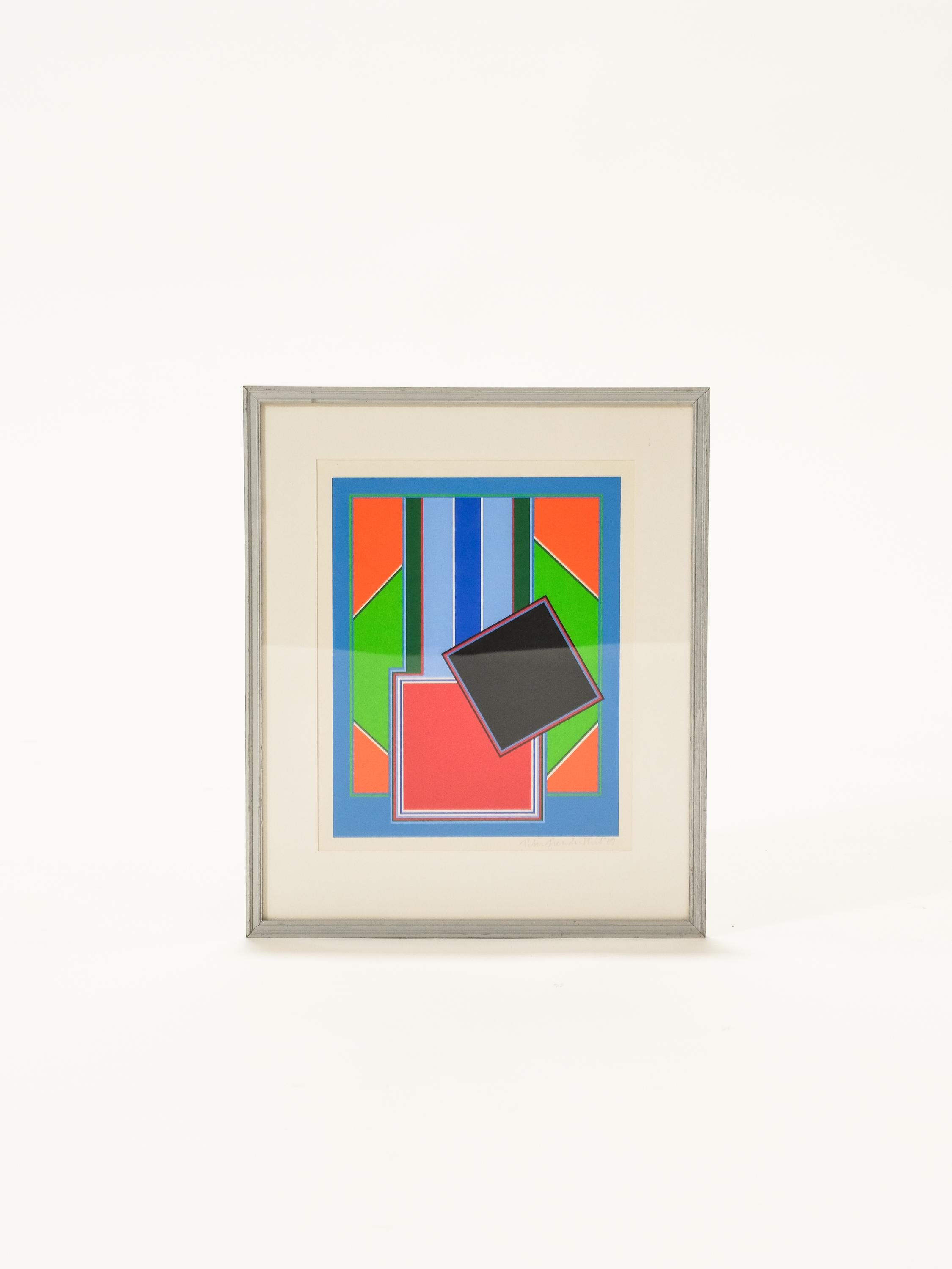 Litografía enmarcada del artista sueco Peter Freudenthal.

Firmado.