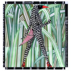 Póster Gráfico Vintage, Boris Bucan Pretuska Pájaro de Fuego, Pájaro de Arte Croata