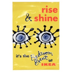 Vintage Graphic Rise & Shine Advertising Poster by Laurie Rosenwald for IKEA