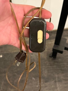 Vintage Graphite Ceramic Table Lamp