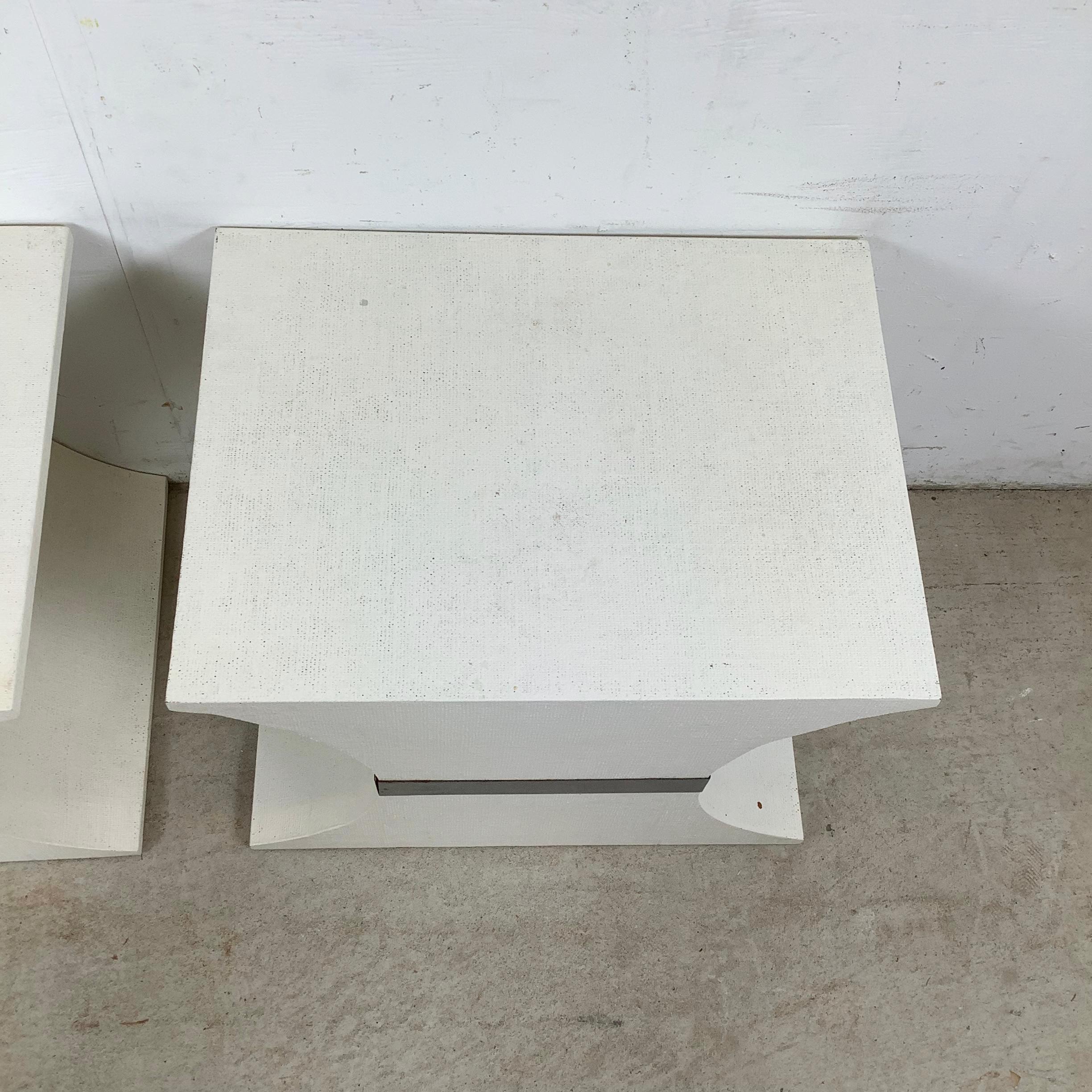 20ième siècle Sièges vintage en toile d'herbe à la manière de Karl Springer en vente