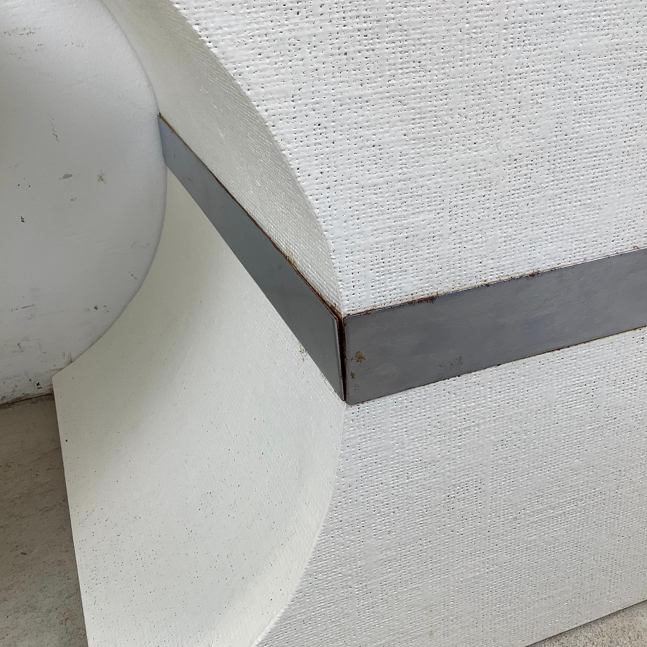 Sièges vintage en toile d'herbe à la manière de Karl Springer en vente 2