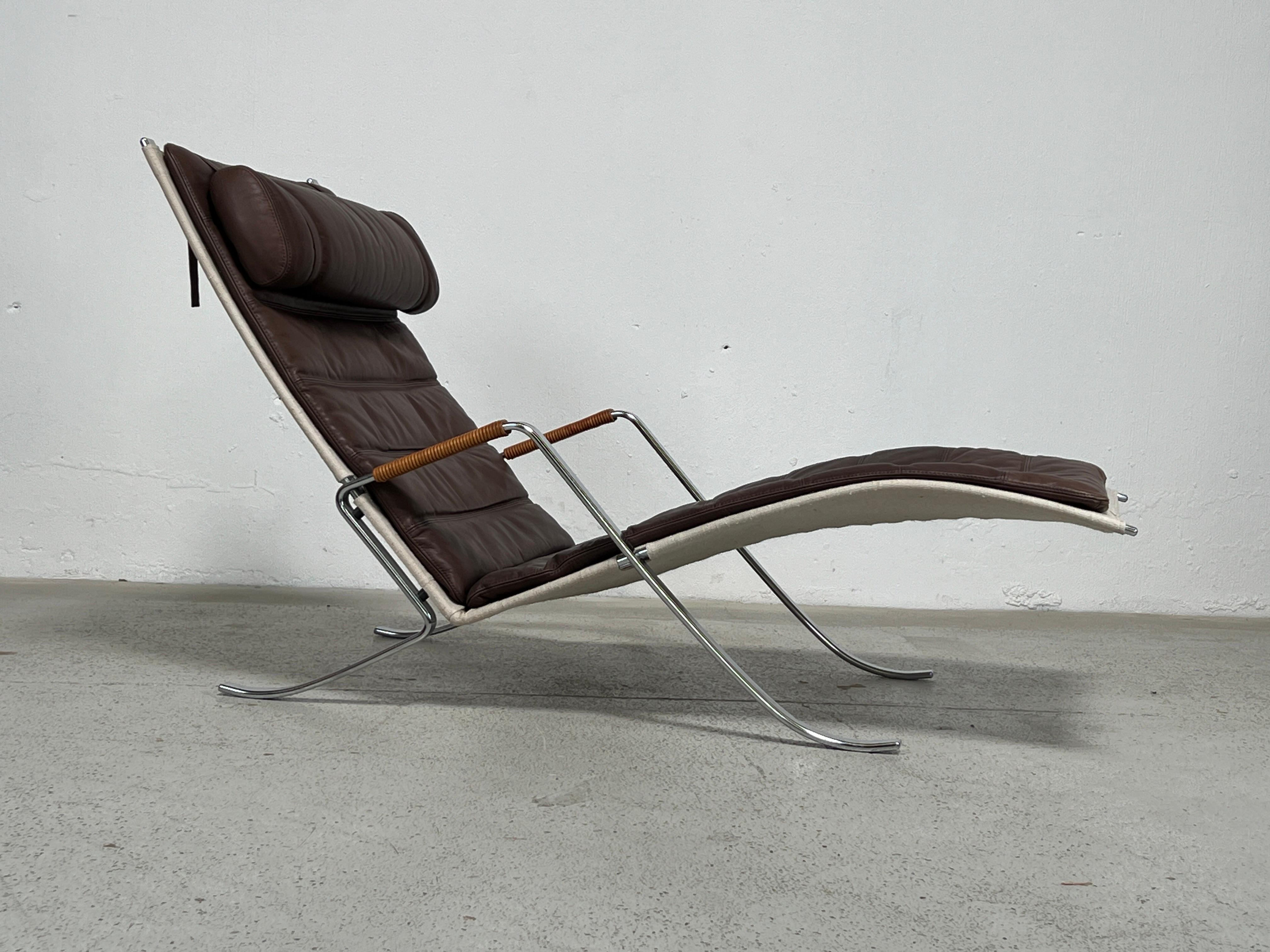 Vintage Grasshopper Chair by Preben Fabricius + Jørgen Kastholm In Good Condition For Sale In Dallas, TX