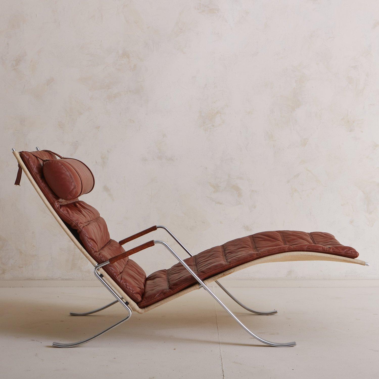 German Vintage Grasshopper Chair by Preben Fabricius + Jørgen Kastholm For Sale