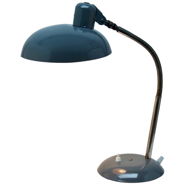 Vintage Gray Adjustable Desk/Side Table Lamp by Sis, 1950s For Sale at 1stDibs vintage