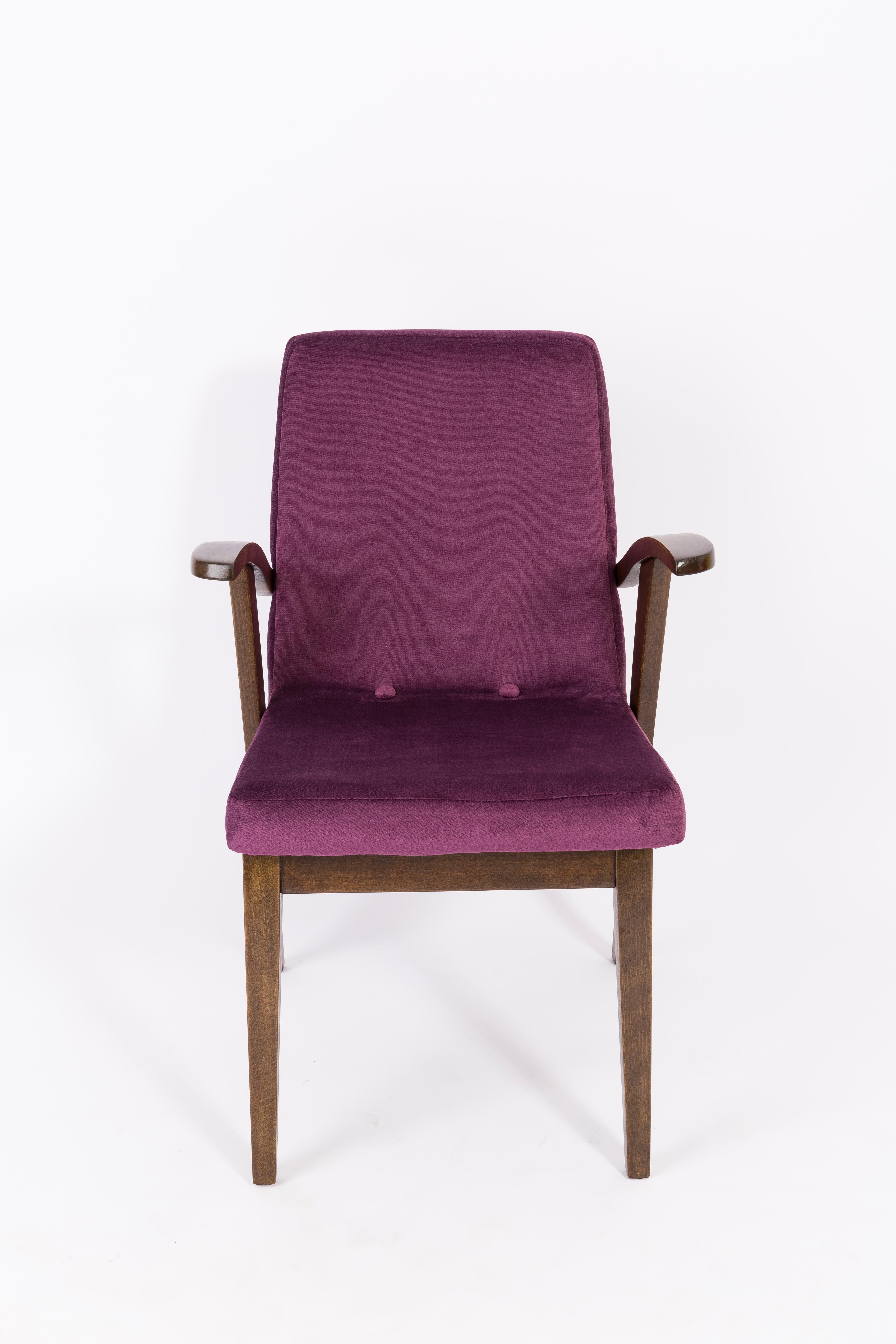 plum armchair