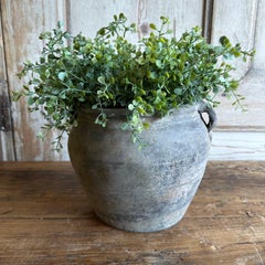 Vintage Gray Clay Weathered Pottery