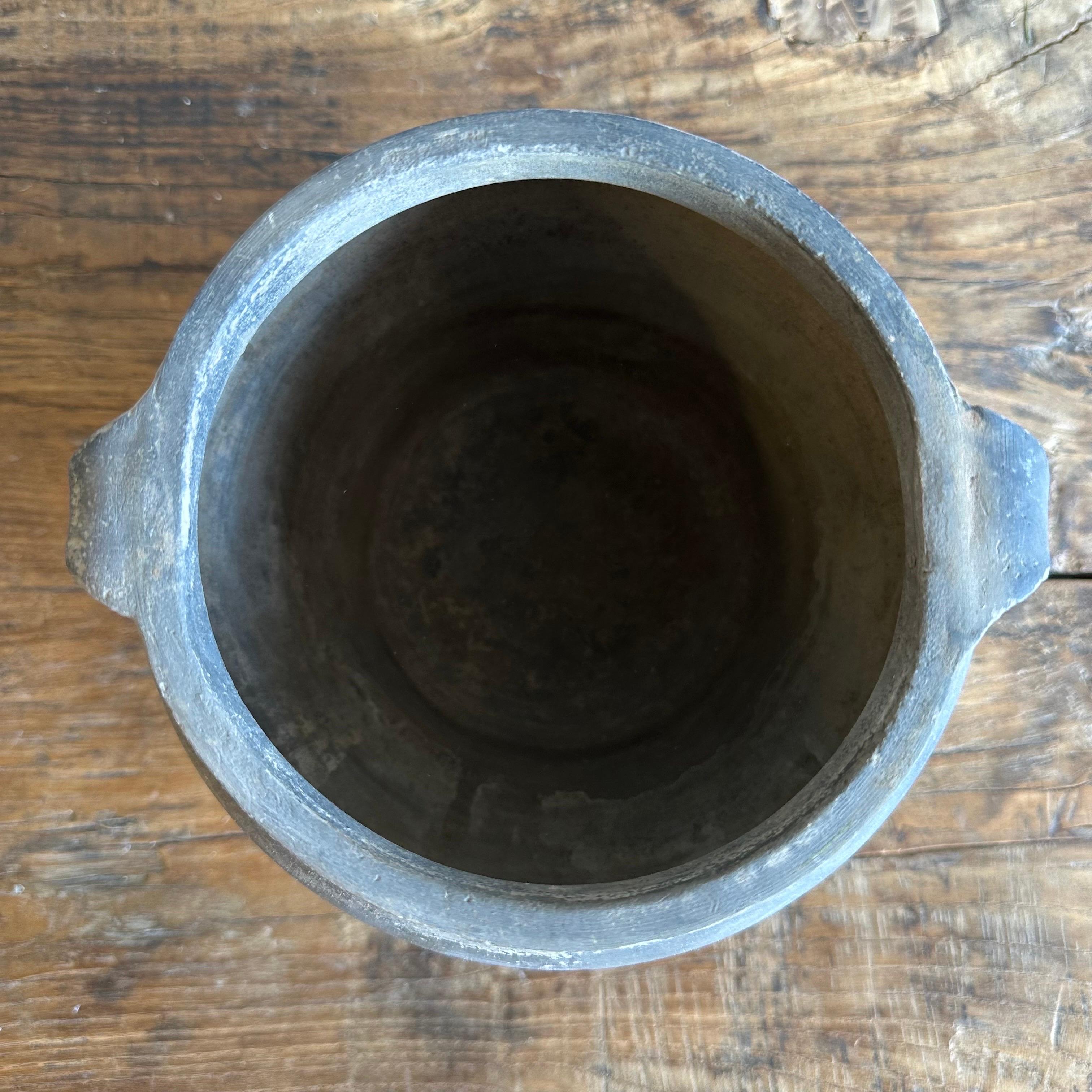 Vintage Gray Clay Weathered Pottery In Good Condition In Old Town Orange, CA