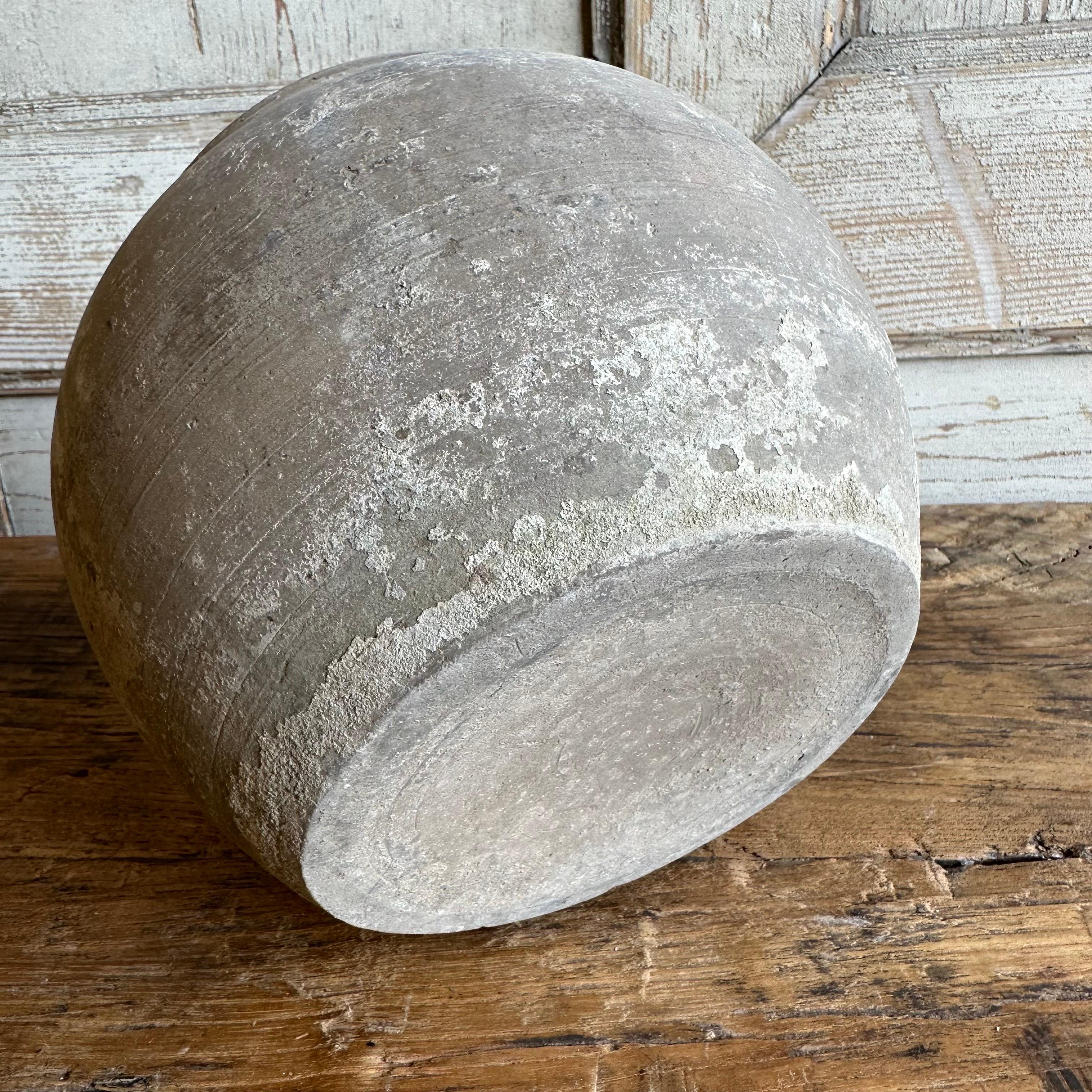 20th Century Vintage Gray Clay Weathered Pottery
