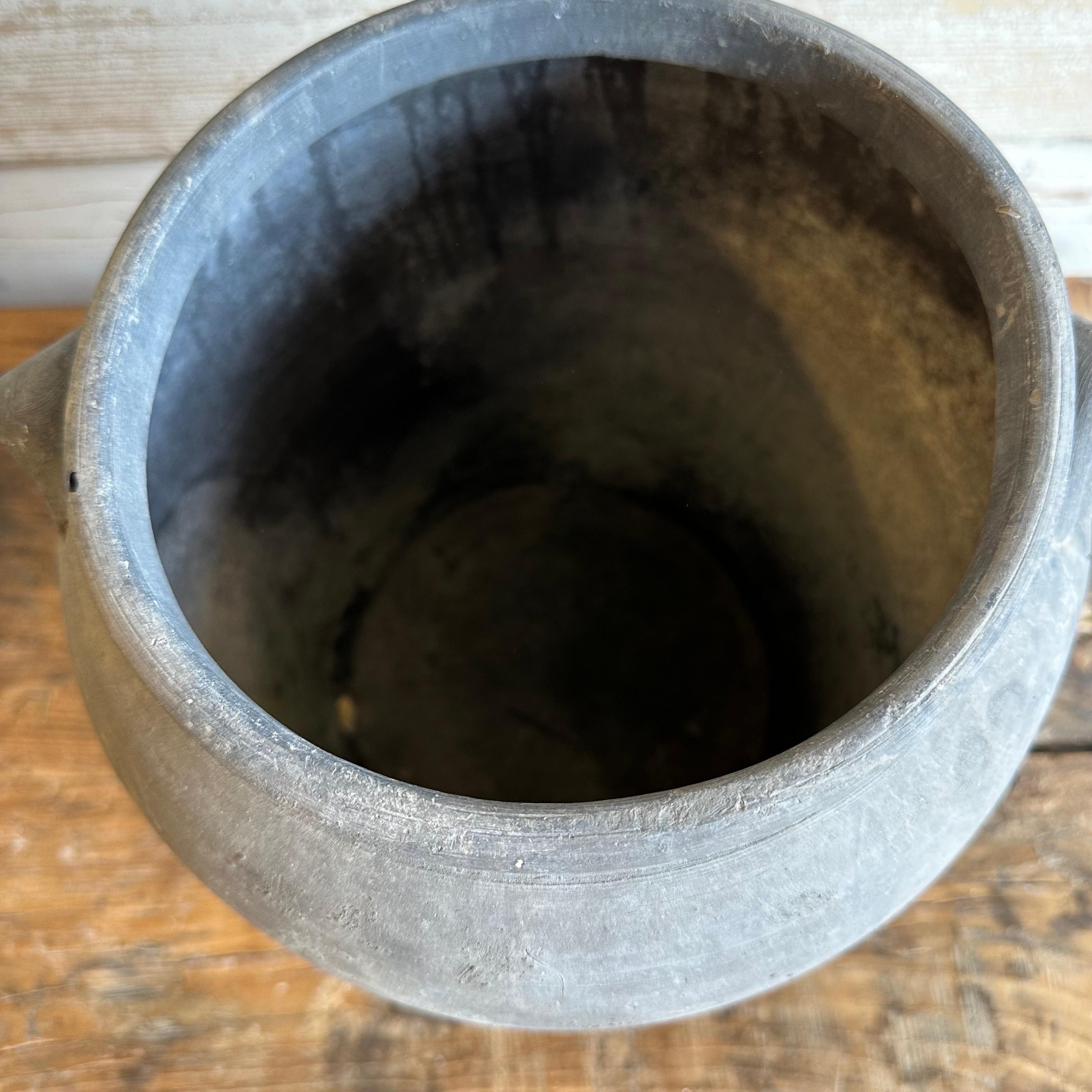 Vintage Gray Clay Weathered Pottery 1