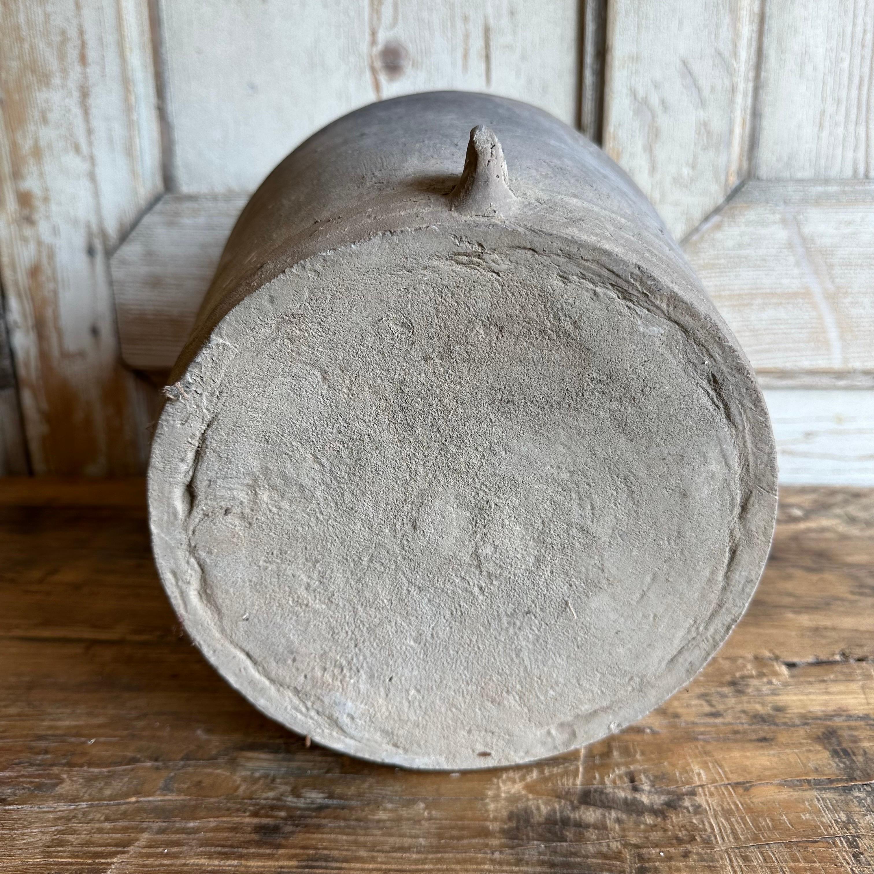 Vintage Gray Clay Weathered Pottery 1