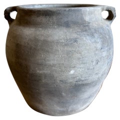 Vintage Gray Clay Weathered Pottery