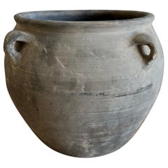 Vintage Gray Clay Weathered Pottery