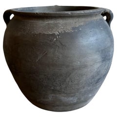 Vintage Gray Clay Weathered Pottery