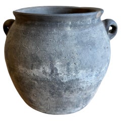 Vintage Gray Clay Weathered Pottery