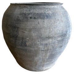 Vintage Grey Clay Weathered Pottery