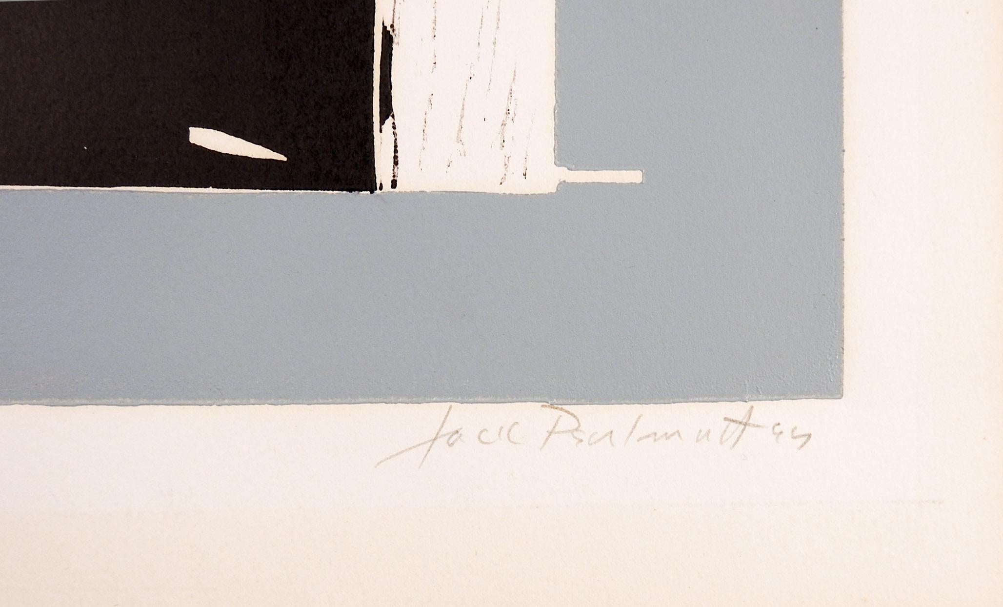 Gespräch von Jack Perlmutter (1920-2006) Washington DC Serigrafie auf Papier. Ungerahmt. Signiert, beschriftet und betitelt mit Bleistift am unteren Rand, altersgetönt.