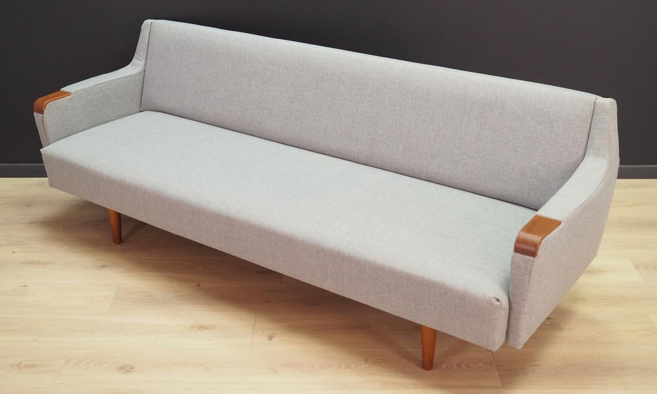 Scandinavian Vintage Gray Sofa Danish Design 1960s Classic For Sale