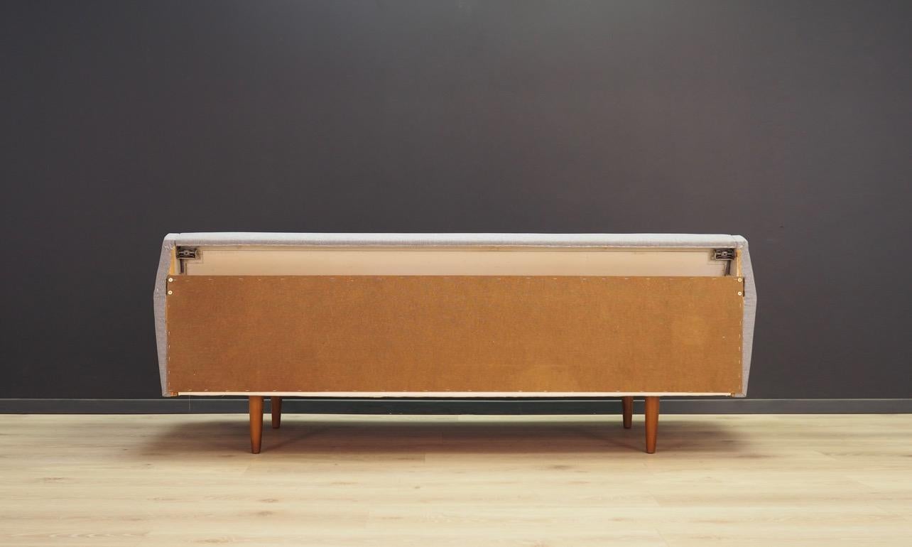 Late 20th Century Vintage Gray Sofa Danish Design 1960s Classic For Sale