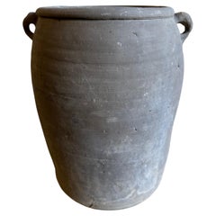 Vintage Gray Weathered Clay Pottery
