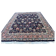 Vintage Great Looking Hand Knotted Indian Rug circa 1980s - RR5449