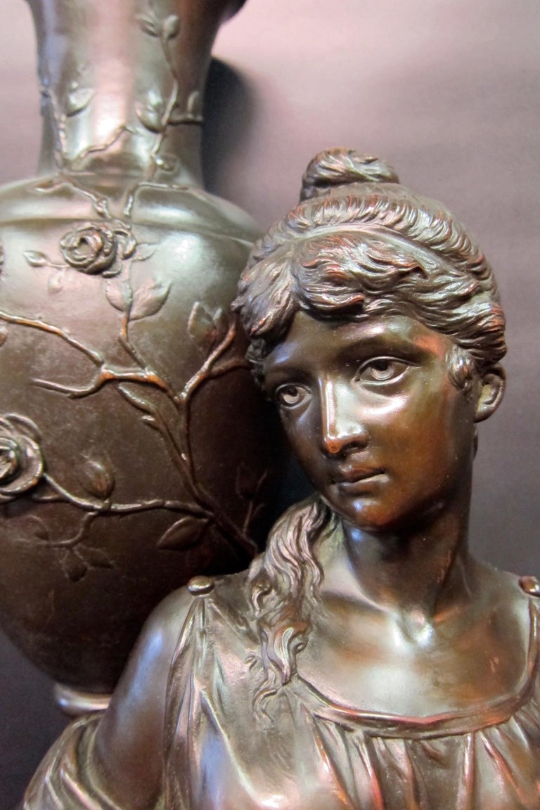 Vintage Grecian Copper Clad over Gesso Sculpture For Sale at 1stDibs