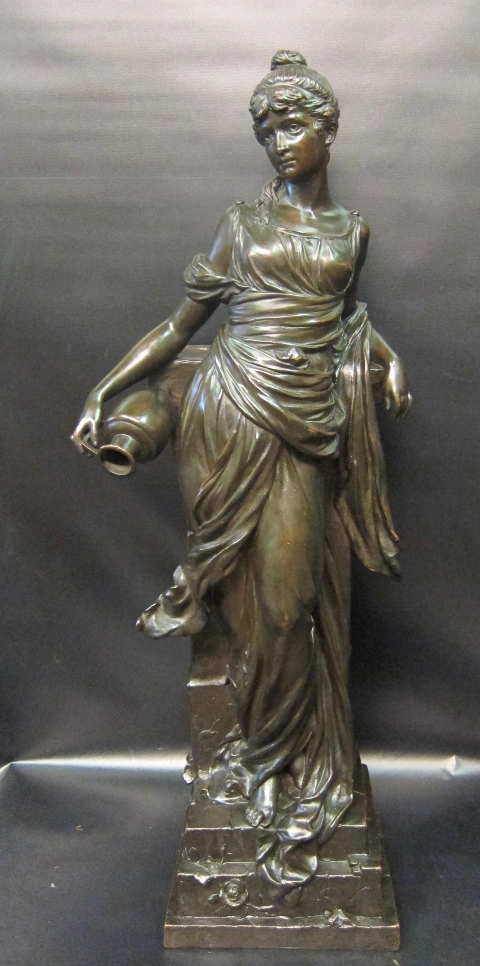 Vintage Grecian Copper Clad over Gesso Sculpture For Sale 1