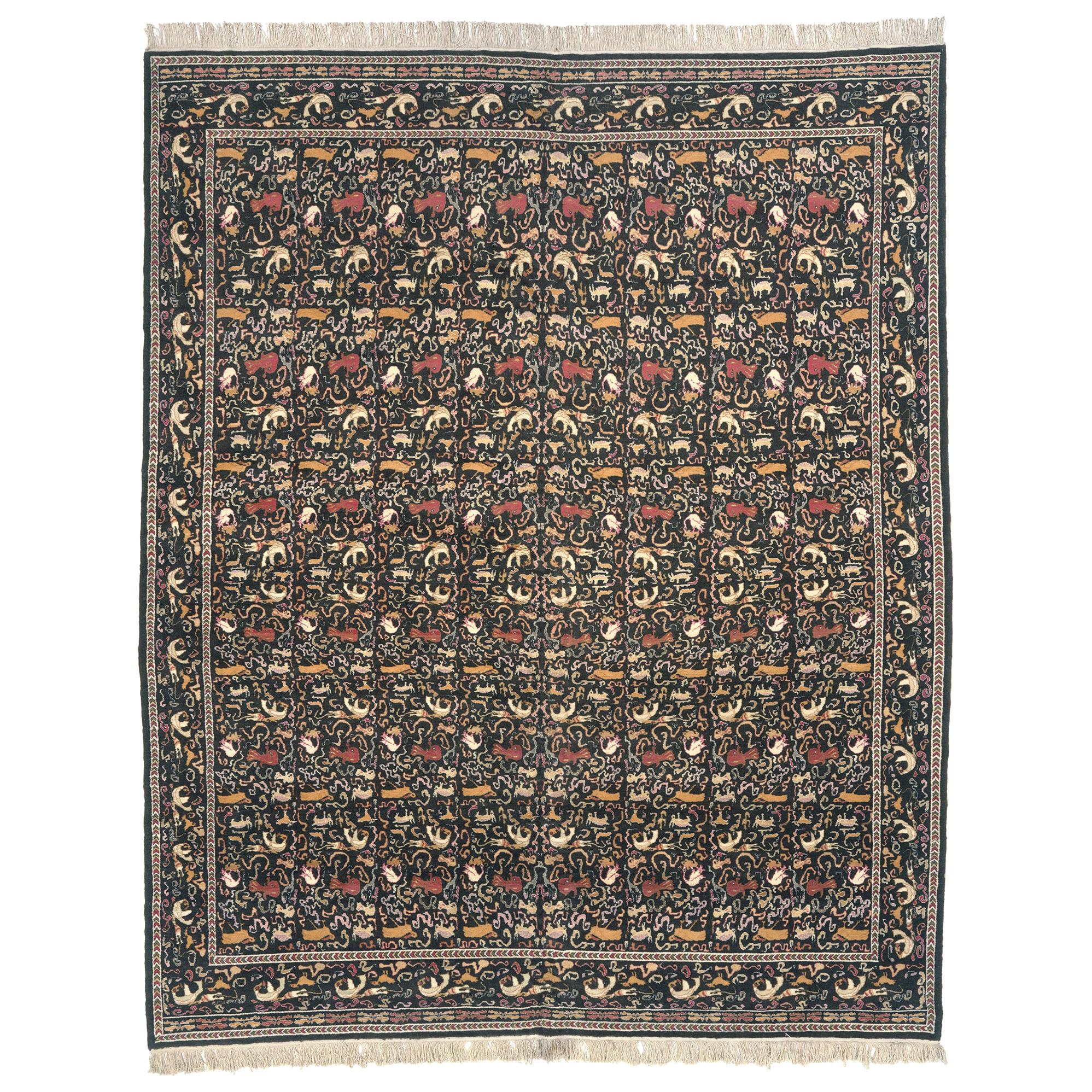 Griechischer Teppich im Vintage-Stil