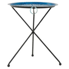 Table d'appoint en fer avec clé grecque