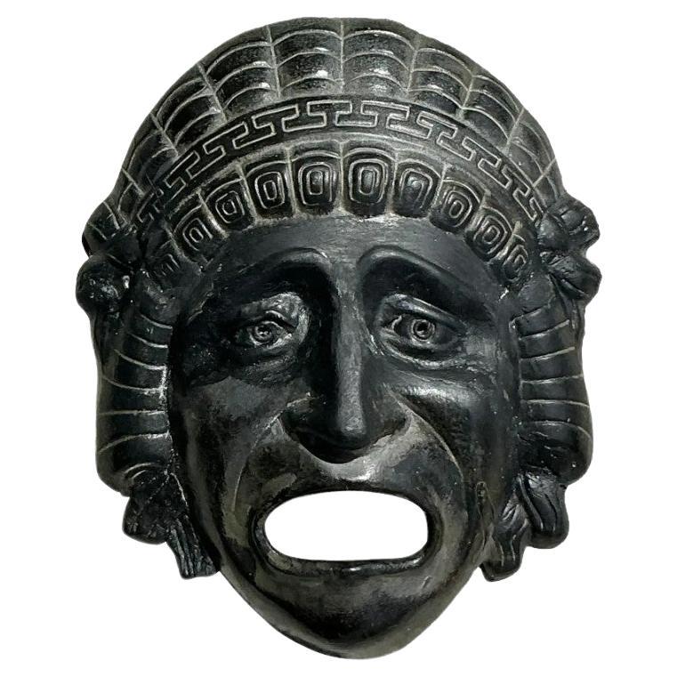 Llave griega vintage Placa facial de terracota