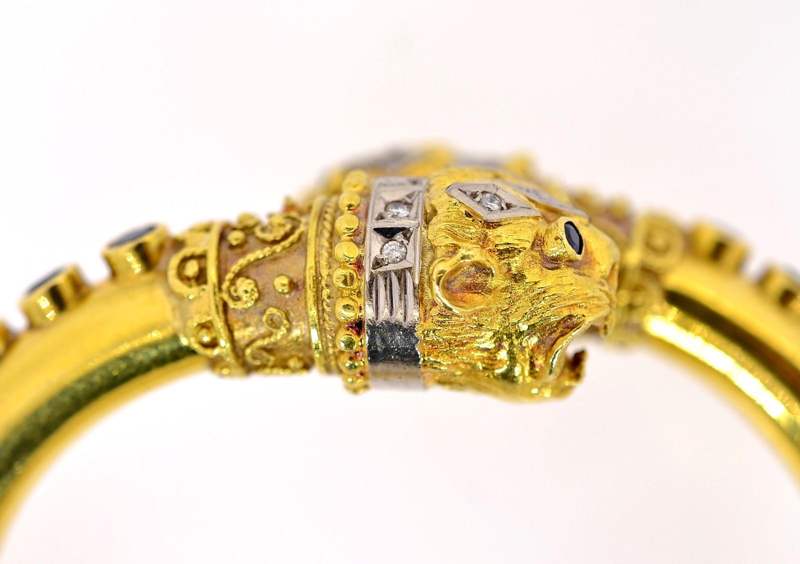 lion gold bracelet
