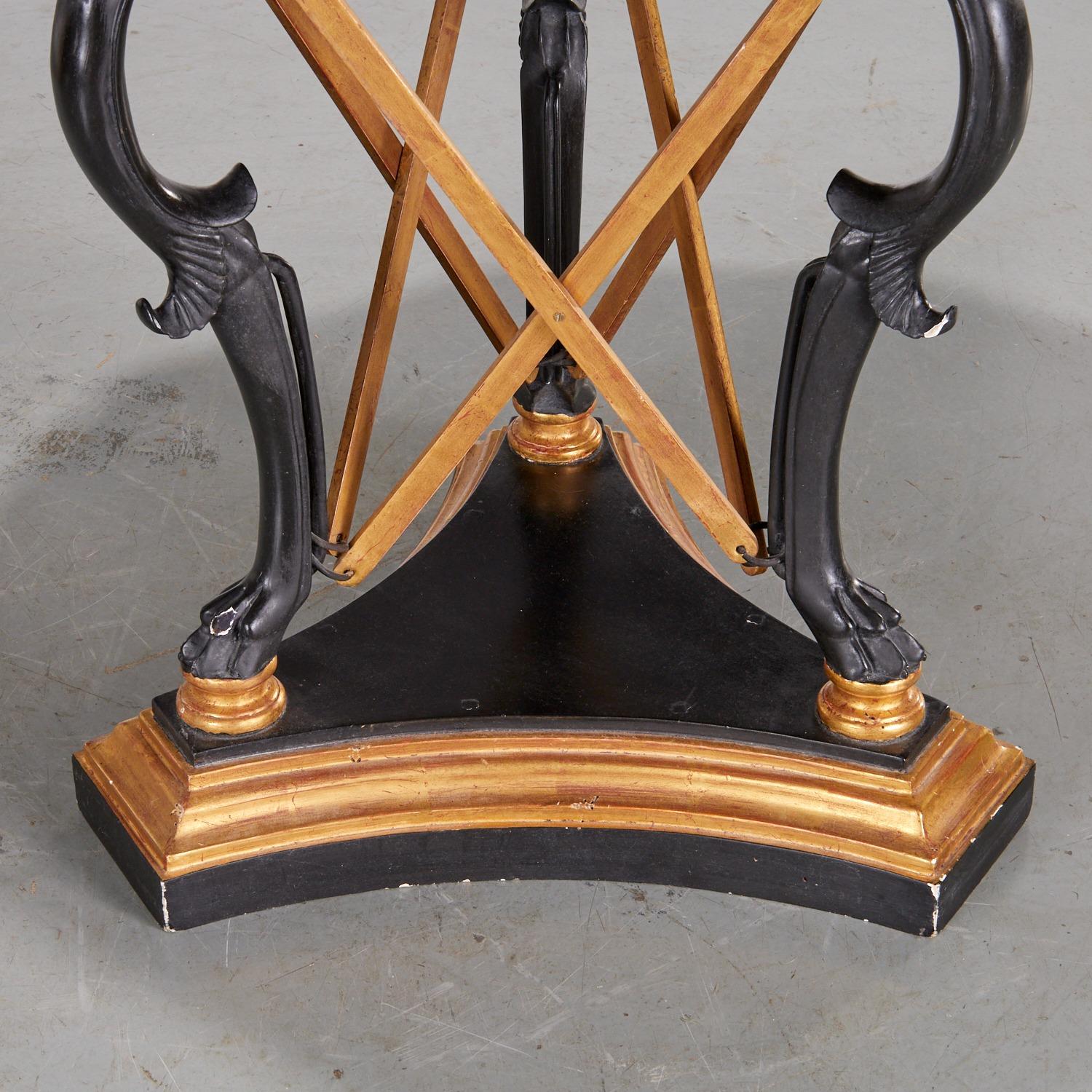 Vintage Greek Revival Octogonal Shaped Marble Top Giltwood Center Table For Sale 1