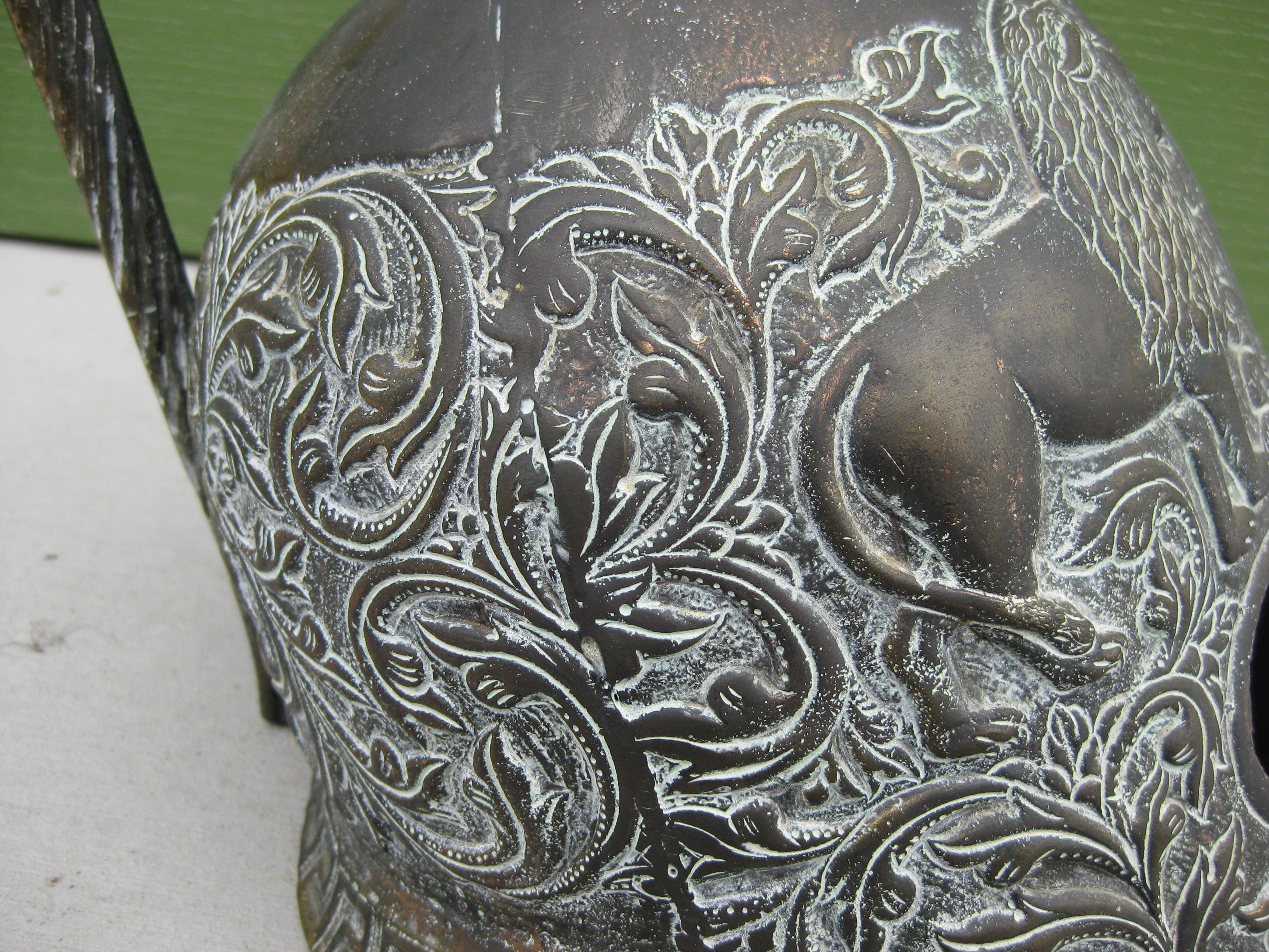 Vintage Greek Roman Decorative Full Size Bronze Handmade Display Helmet Model For Sale 7