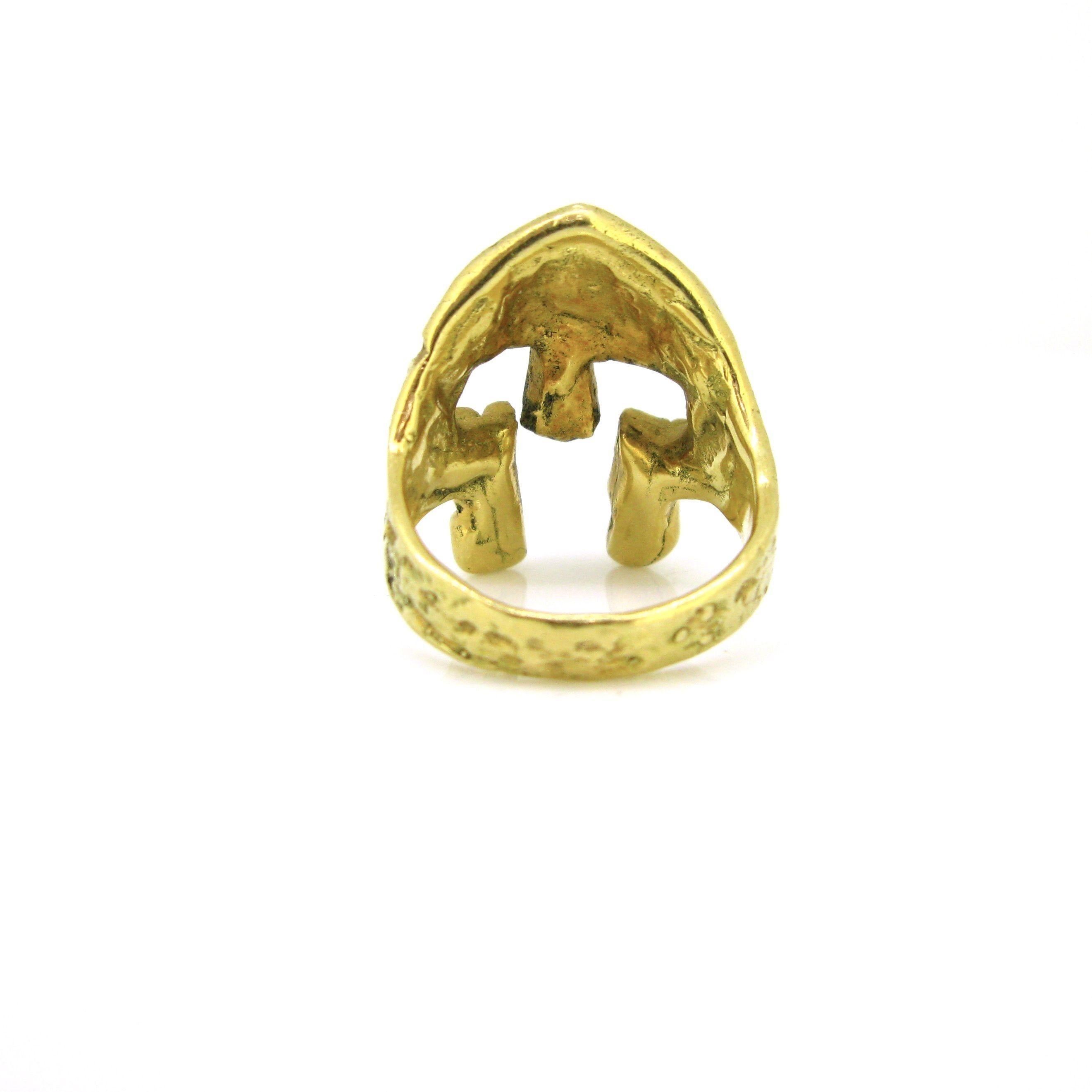 gold spartan ring