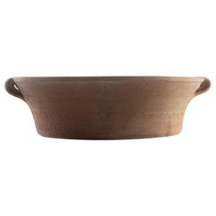 Vintage Greek Terracotta Storage Bowl