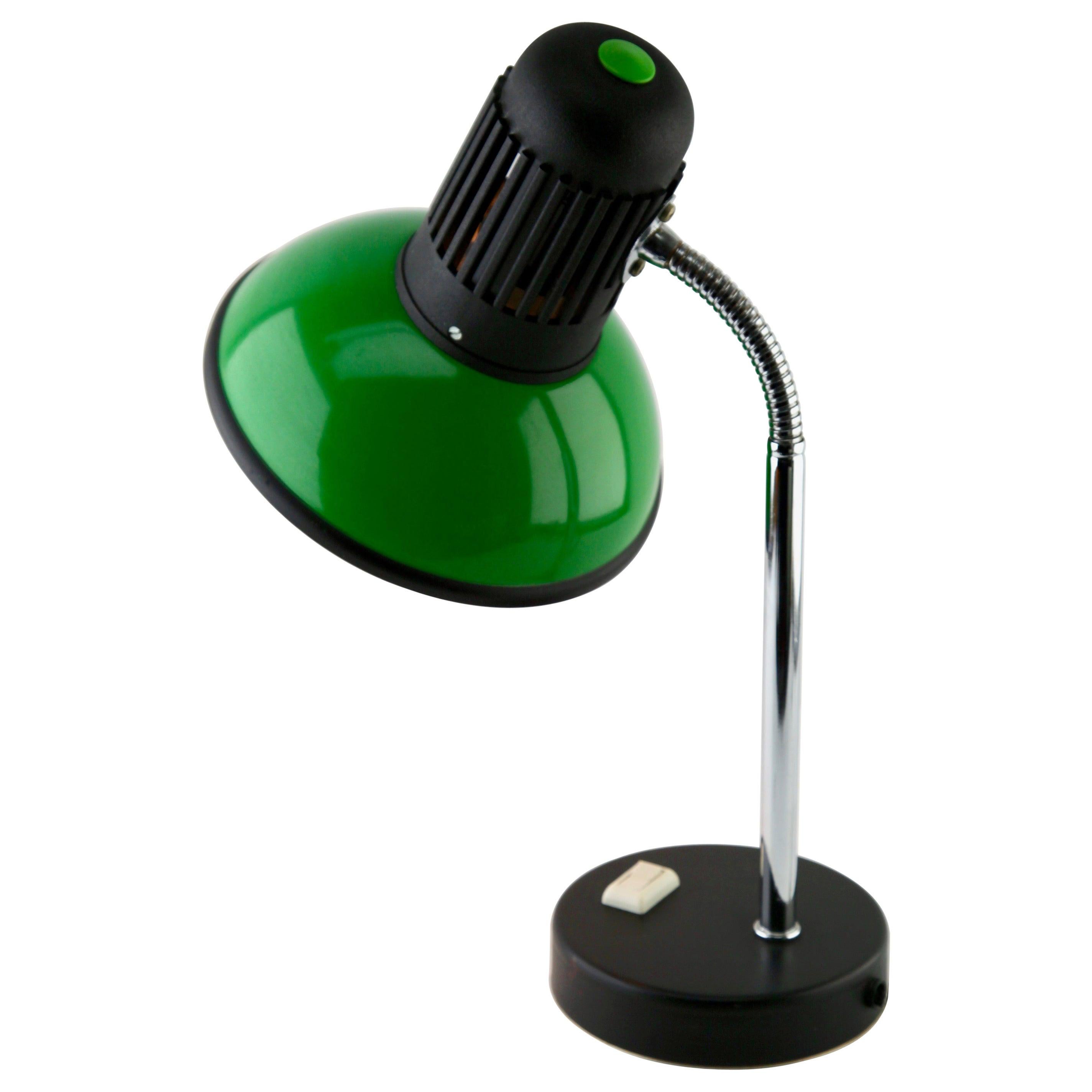Vintage Green Adjustable Desk/Side Table Lamp by Massive, 1970s