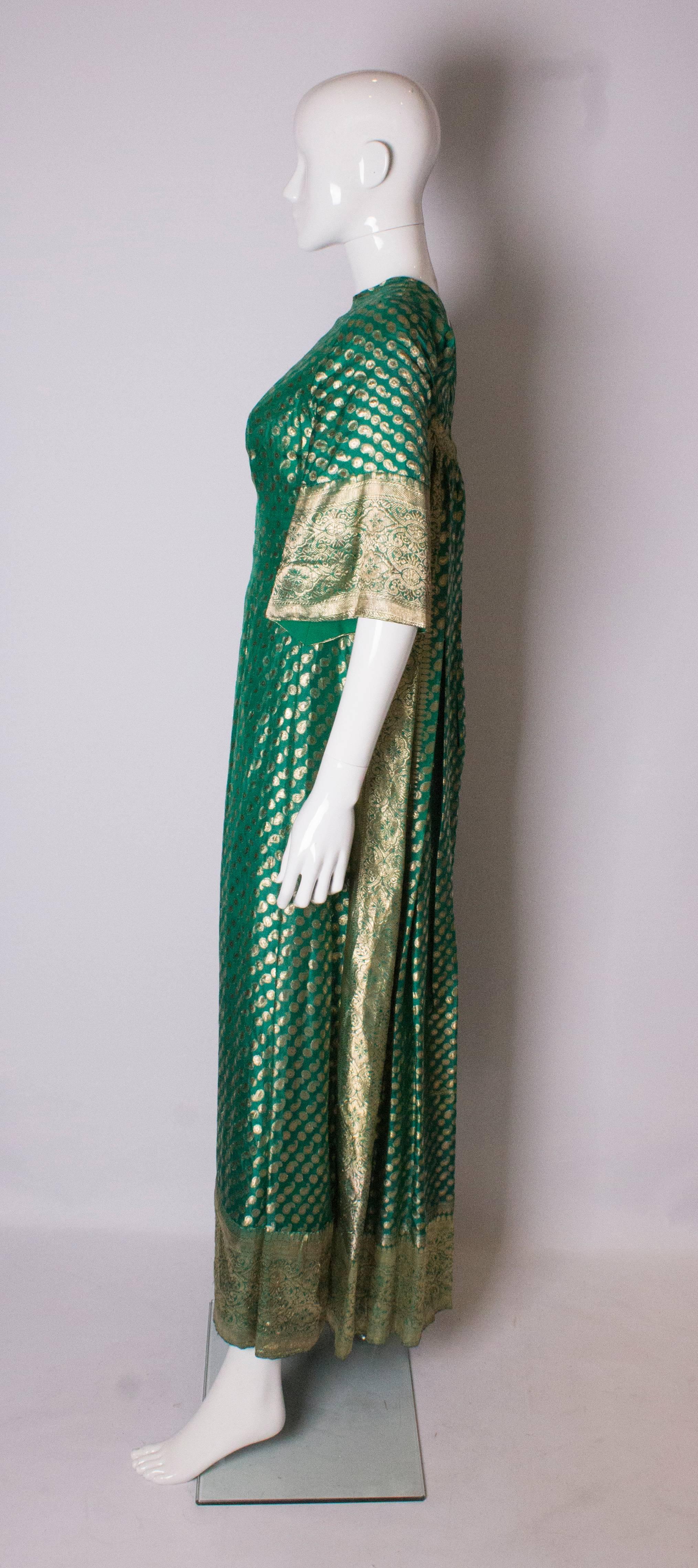 golden indian gown