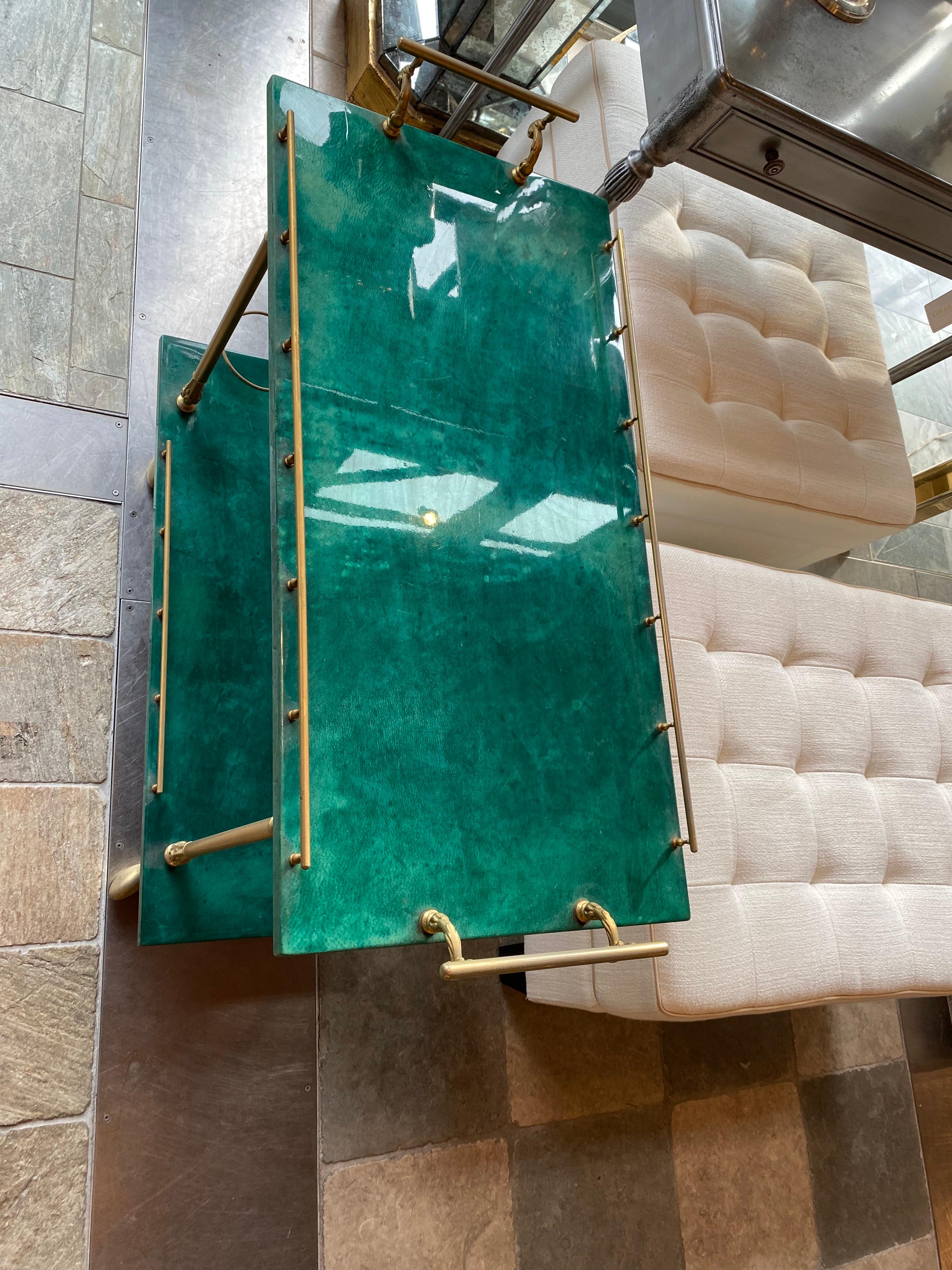 bar cart green