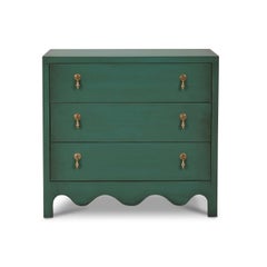 Vintage Green Bedside Chest