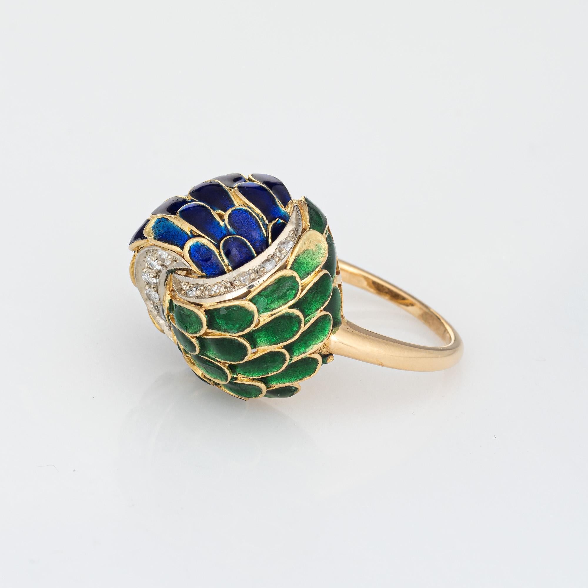 antique enamel ring
